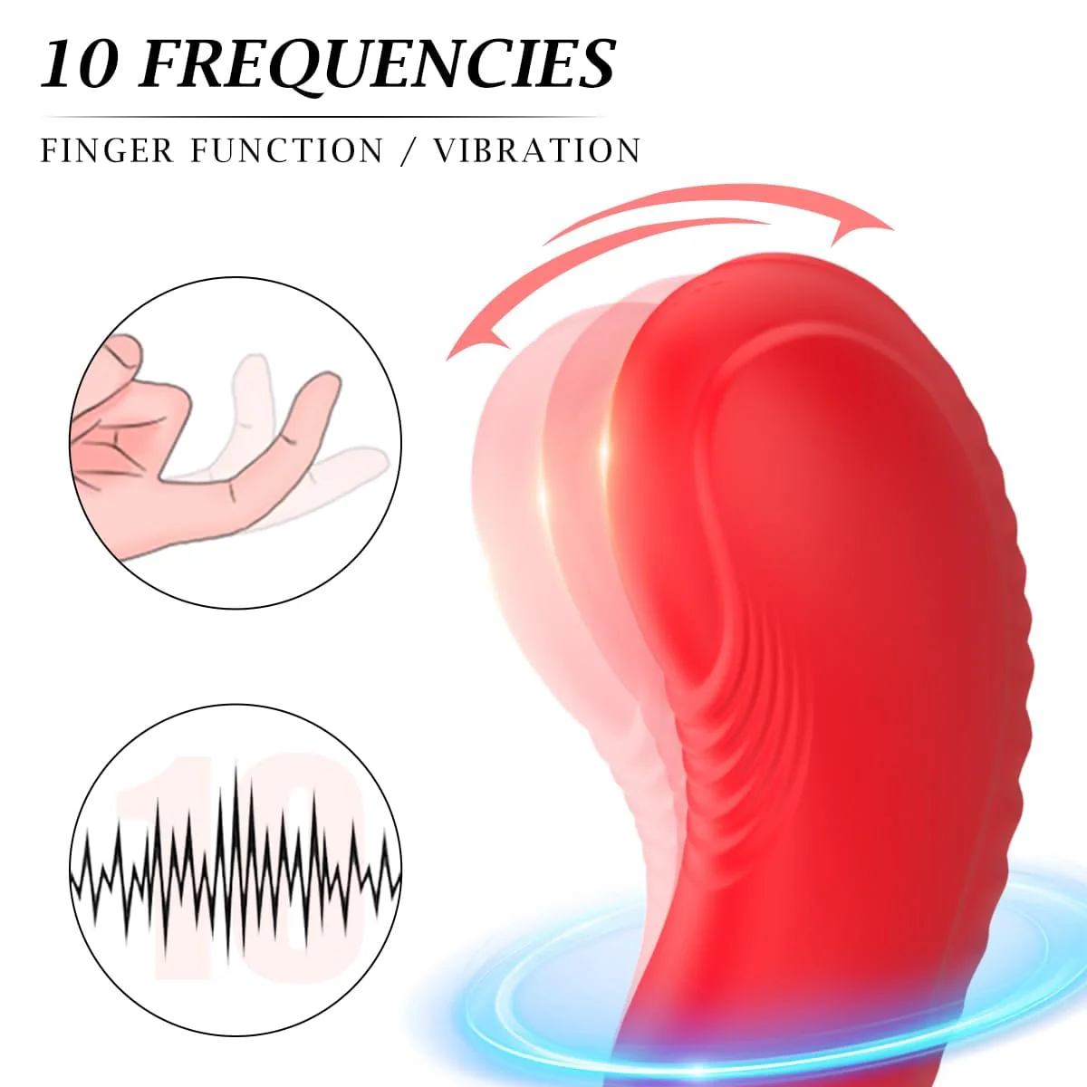 Remote Control Silicone Vibrator 10 Vibration Heating Prostate Massager - Image 7