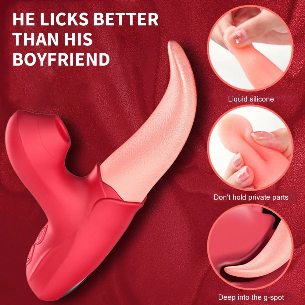 Rose Generation Ⅱ Tongue Licking Vibrator Clit Sucking G Spot Stimulator Nipple Massager - Image 2