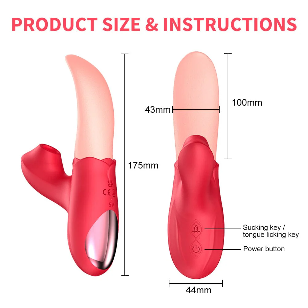 Rose Generation Ⅱ Tongue Licking Vibrator Clit Sucking G Spot Stimulator Nipple Massager - Image 6