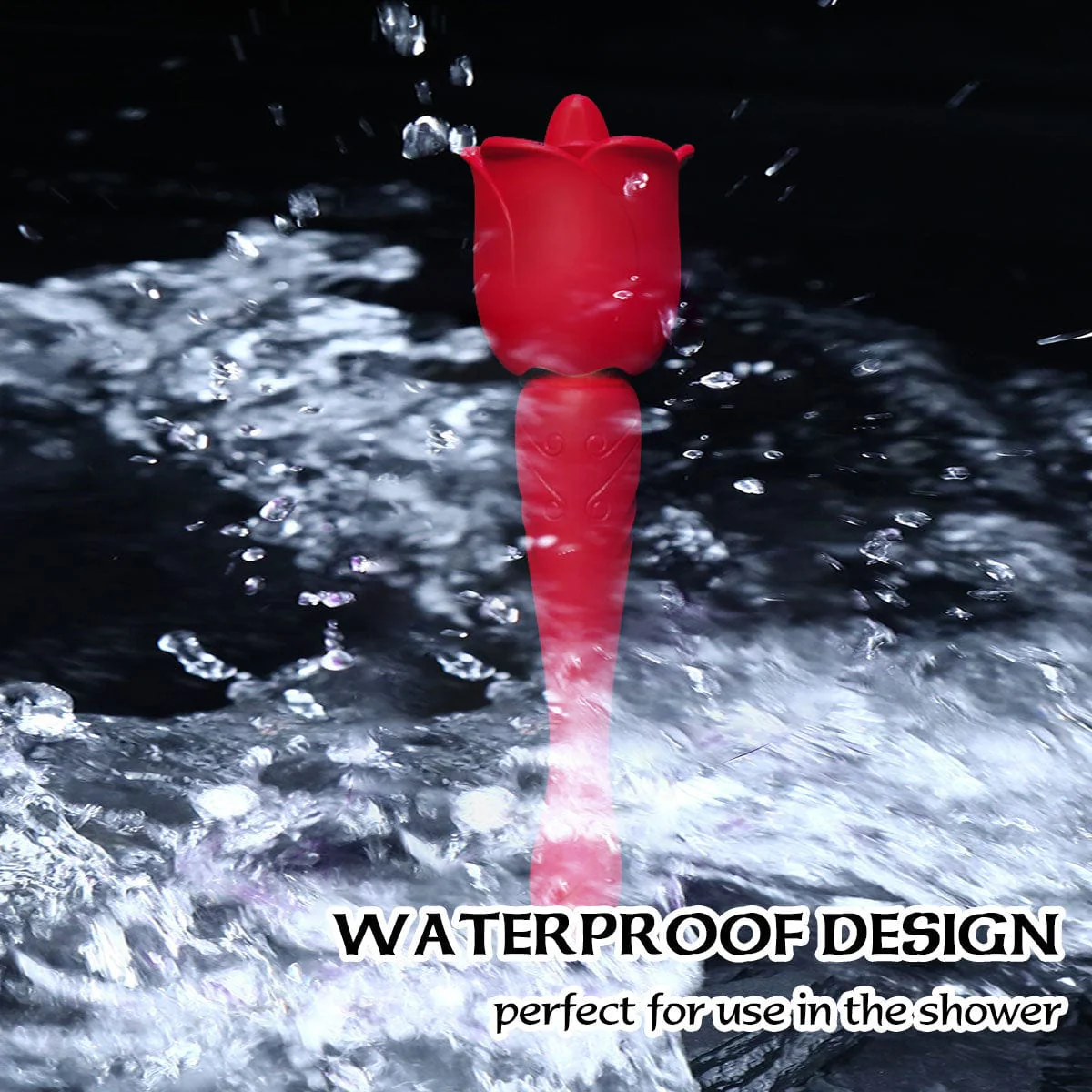 Rose Honey Tongue Licking Vibration G Point Massage Stick Nipple Masturbation Device - Image 3