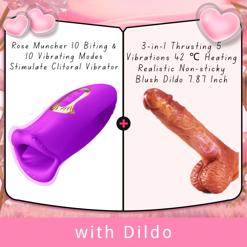 Rose Muncher 10 Biting & 10 Vibrating Modes Stimulate Nipple Clitoral Women Vibrator - Image 15