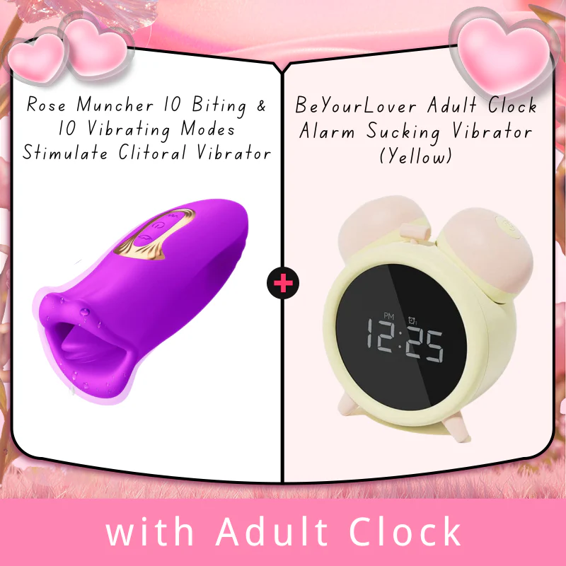 Rose Muncher 10 Biting & 10 Vibrating Modes Stimulate Nipple Clitoral Women Vibrator - Image 19