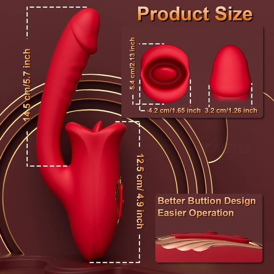 Rose Muncher Bite Vibrator G Spot Clitoris Stimulator - Image 2