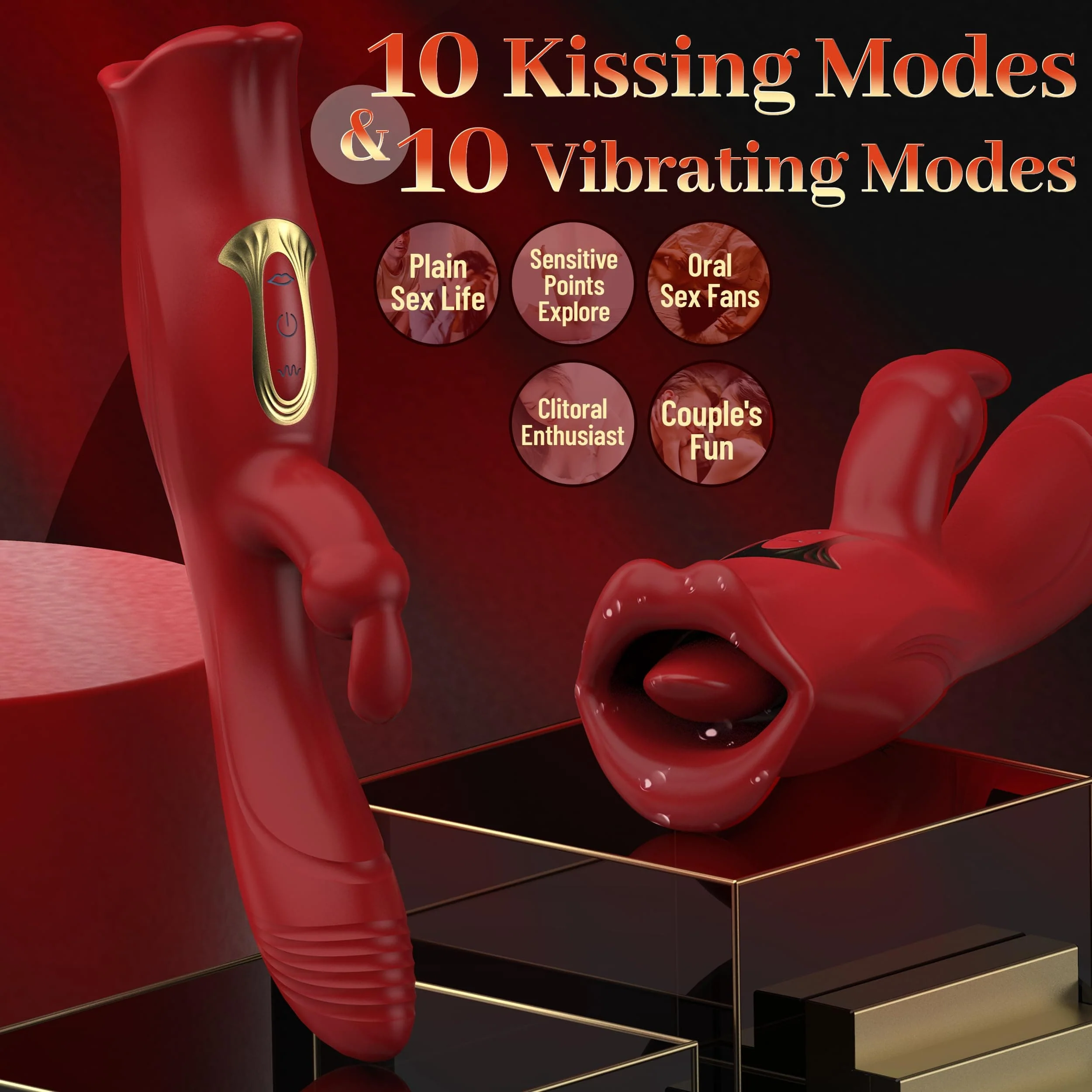 Rose Muncher Clit Licker, Juguetes Sexuales para Mujer Vibrador Sexual Rose Virbrator for Women - Image 2