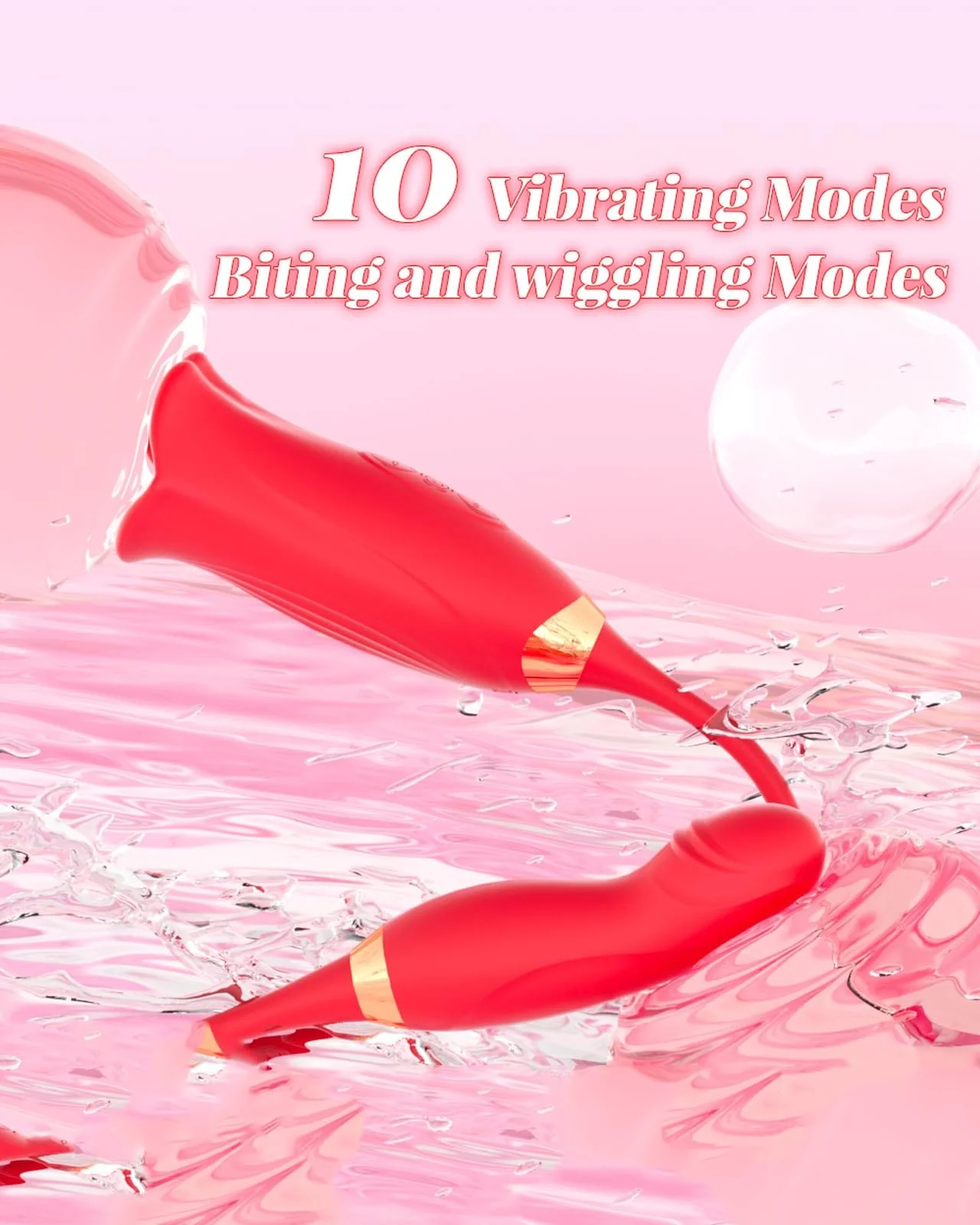 Rose Muncher Powerful Sucking Vibrator Dildo Women's Tongue Licking - Image 6