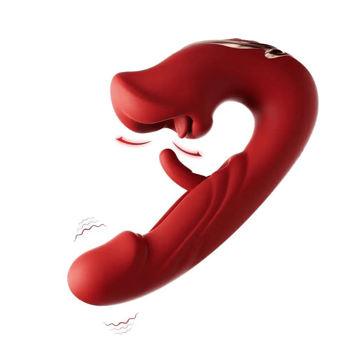 Rose Muncher Tapping G-Spot Vibrator Tongue Clitoral Stimulator - Image 8