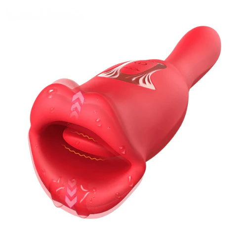 Rose Muncher Vibrator With Stick 10 Vibration Modes And 10 French Kissing Modes - Image 3