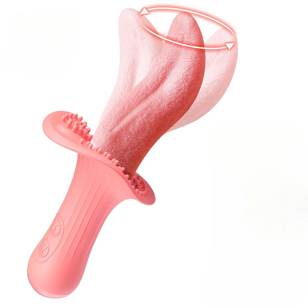 Rose Realistic Tongue Licking Massage Vibrator - Image 3