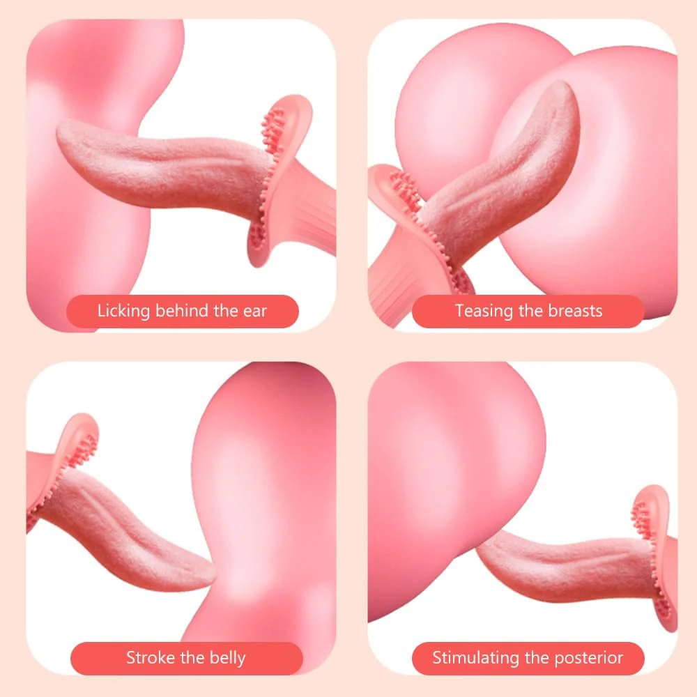 Rose Realistic Tongue Licking Massage Vibrator - Image 4