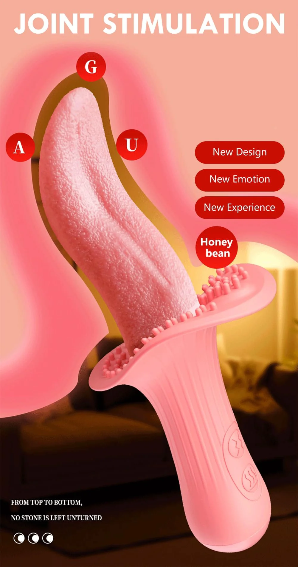 Rose Realistic Tongue Licking Massage Vibrator - Image 8