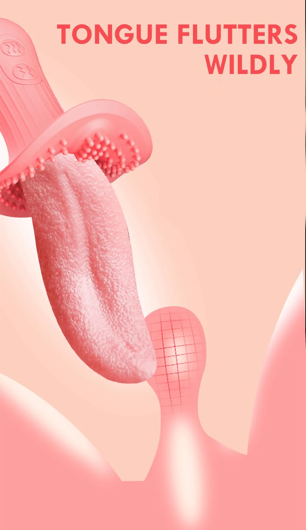 Rose Realistic Tongue Licking Massage Vibrator - Image 9