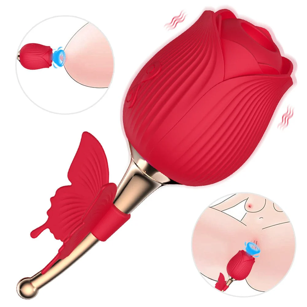 Rose Shape Vaginal Vibrator Stimulation G-spot Sex Toys For Women - Image 4