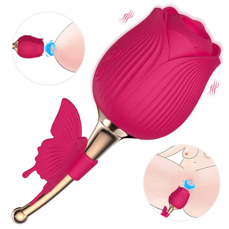 Rose Shape Vaginal Vibrator Stimulation G-spot Sex Toys For Women - Image 5
