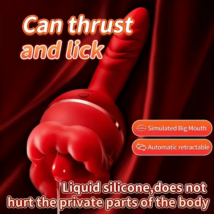 Rose Tongue Licking Suction Vibrator G-spot Vibration Stimulator - Image 2