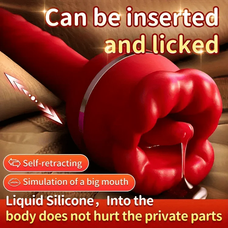 Rose Tongue Licking Suction Vibrator G-spot Vibration Stimulator - Image 5