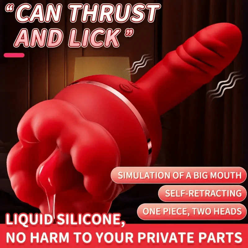 Rose Tongue Licking Suction Vibrator G-spot Vibration Stimulator - Image 8