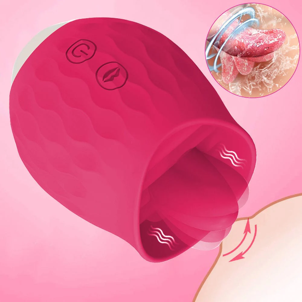 Rose Toy Vibrator For Wome Clitoral Tongue Licking Vibrator - Image 8