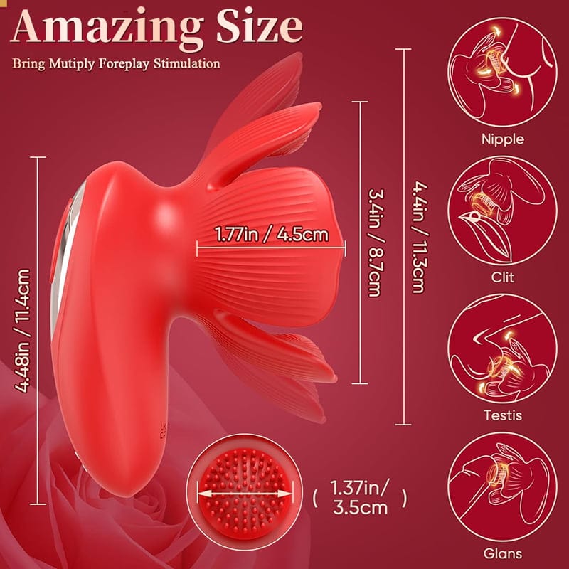 Rose kneader 10 Vibration & Pinching Breast Stimulator with Petal Kneading - Image 8