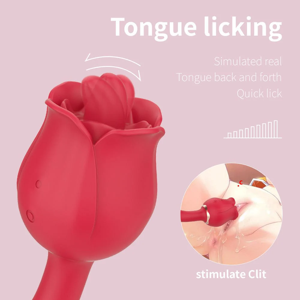Rose Vibrator With Handle - Image 4