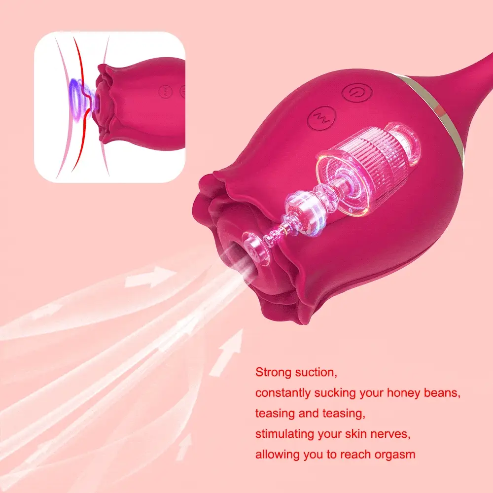 Rose Vibrators Sucker Oral Vagina Sucking Vibrator - Image 5