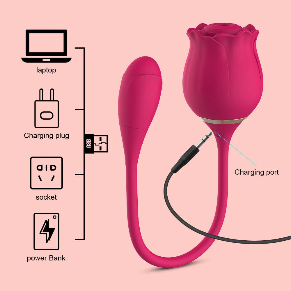 Rose Vibrators Sucker Oral Vagina Sucking Vibrator - Image 8