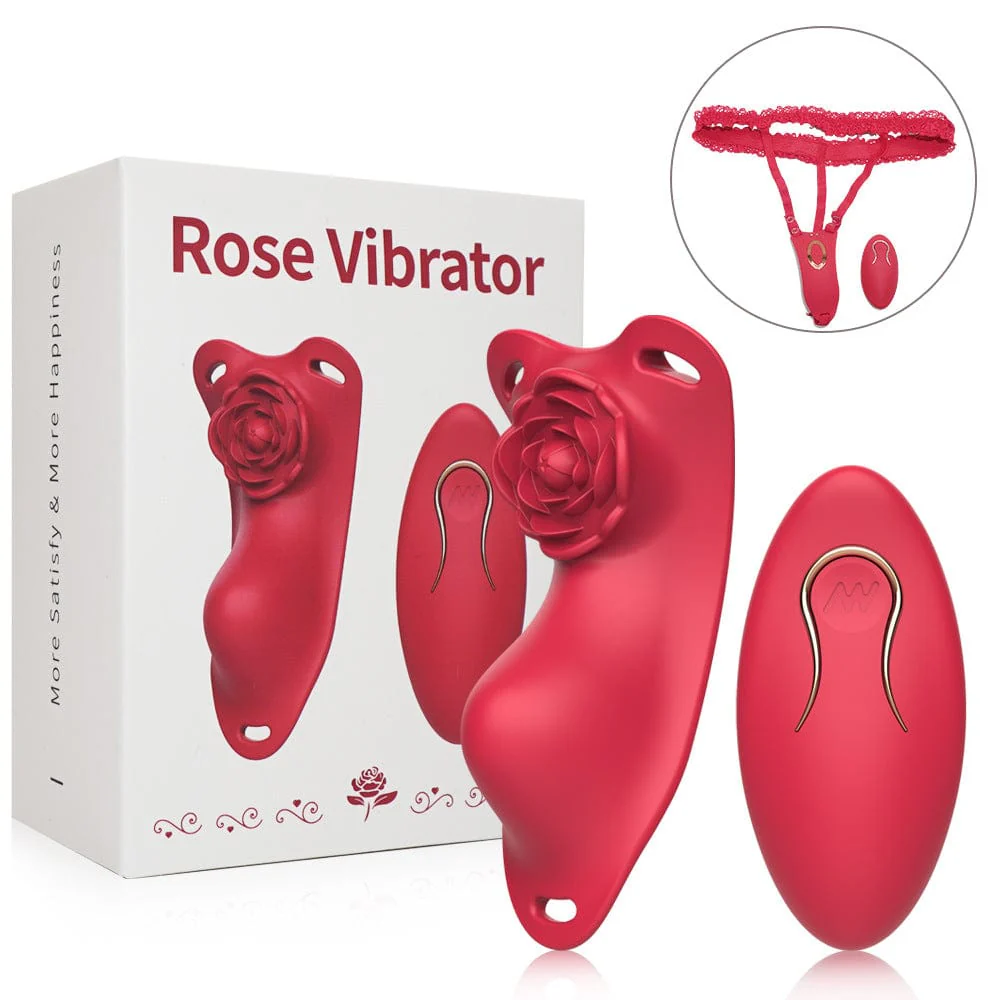 Rose Wearalbe Clitoral Massage Vibrator with Panty & Remote Control - Image 10
