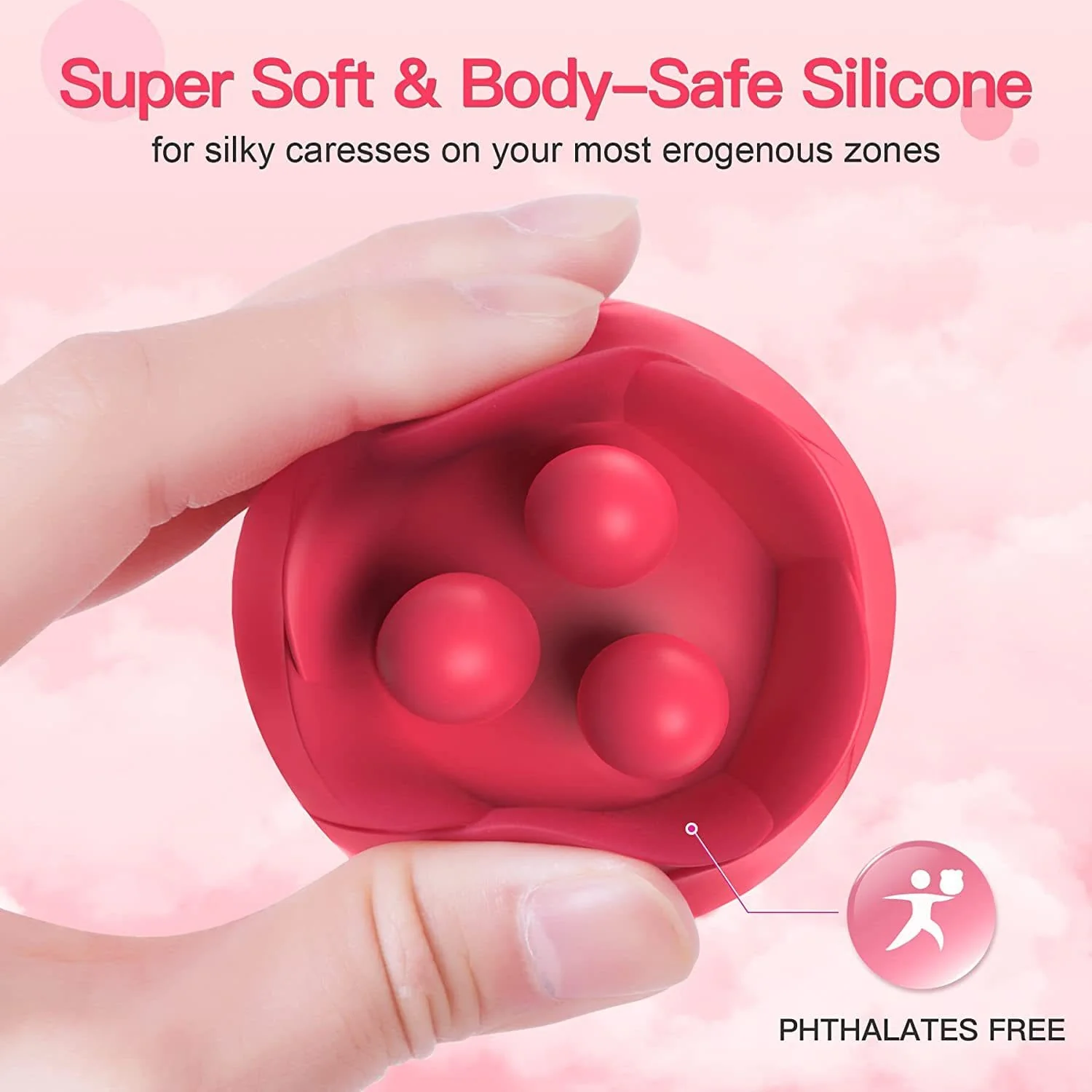 S475 Three Pistils Tongue Kneading And Vibrating Rose Toy - Image 3