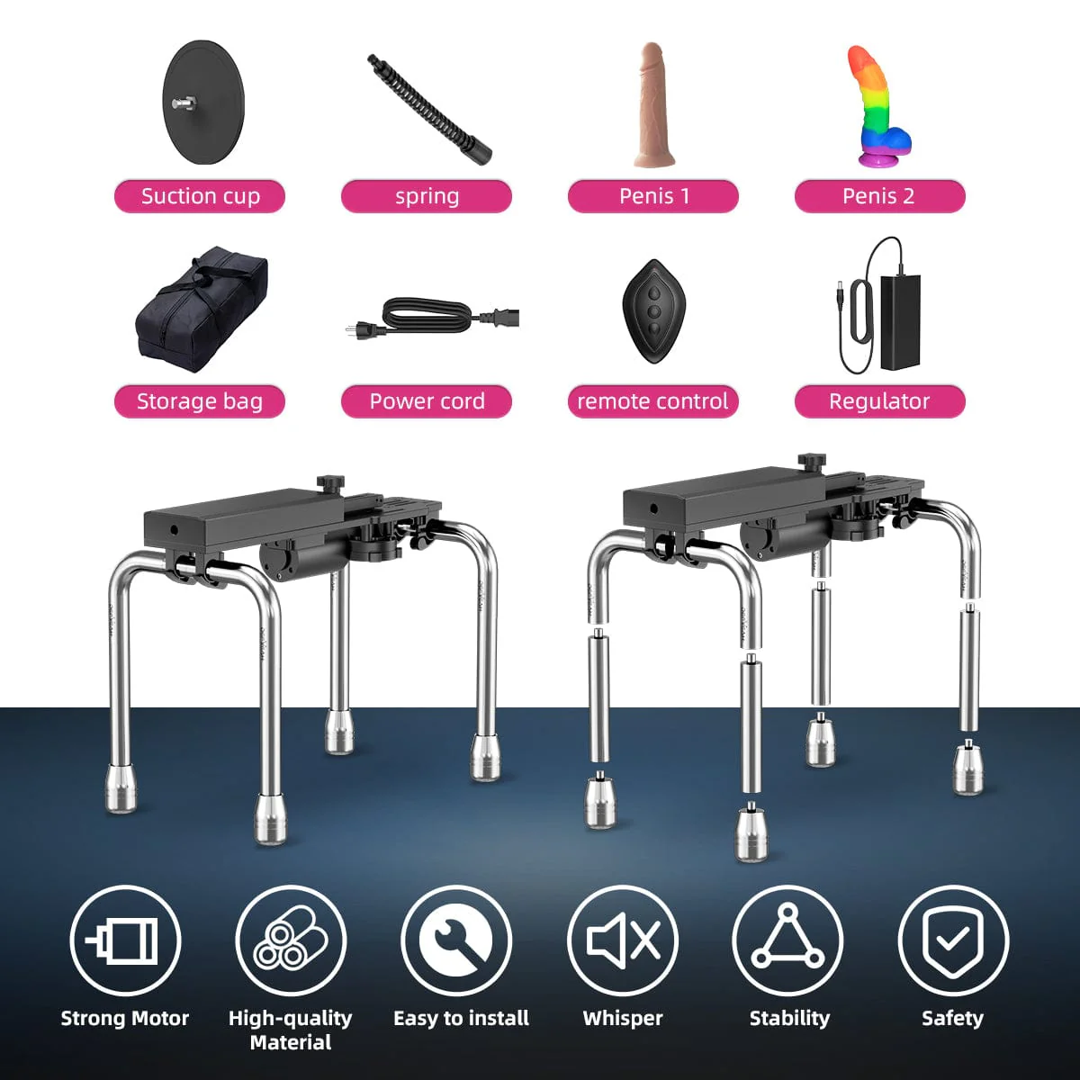 SHEYAY Electronic Dog Female Sex Machine Multiple Accessories - Image 13