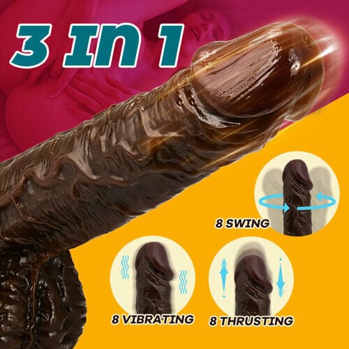 8 Thrusting Vibrating Simulation Penis Wireless Vibration Dildo - Image 4