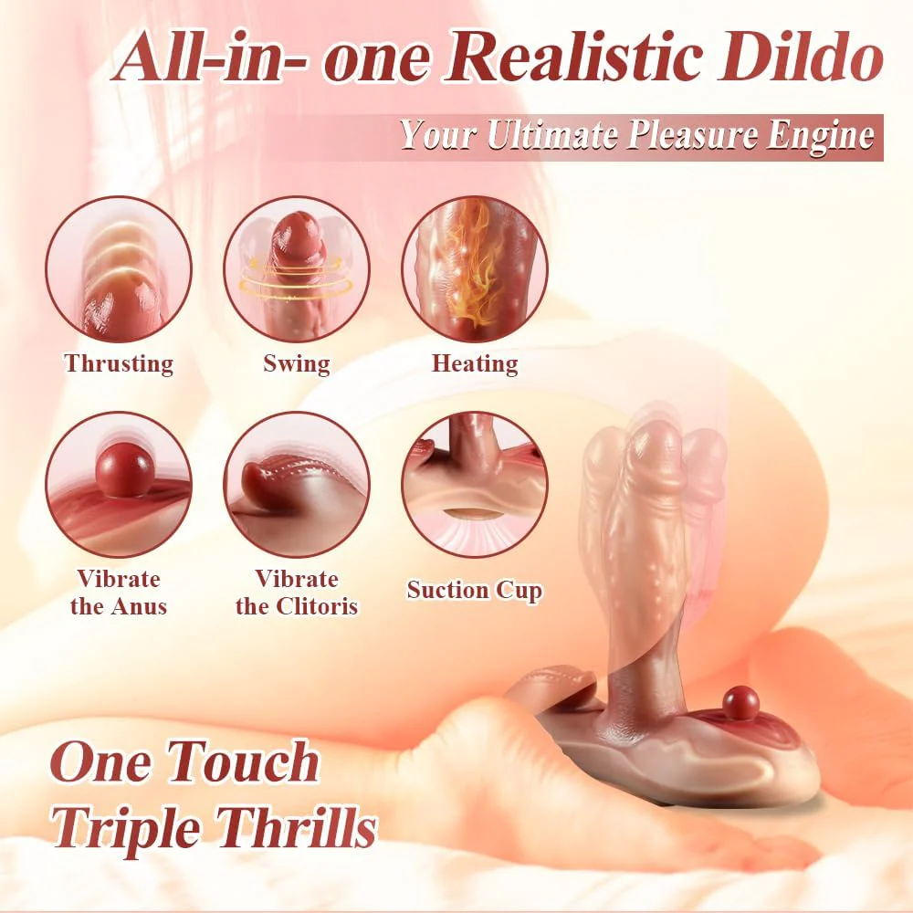 Sit and Ride Thrusting G Spot Clit Dildo - Image 4
