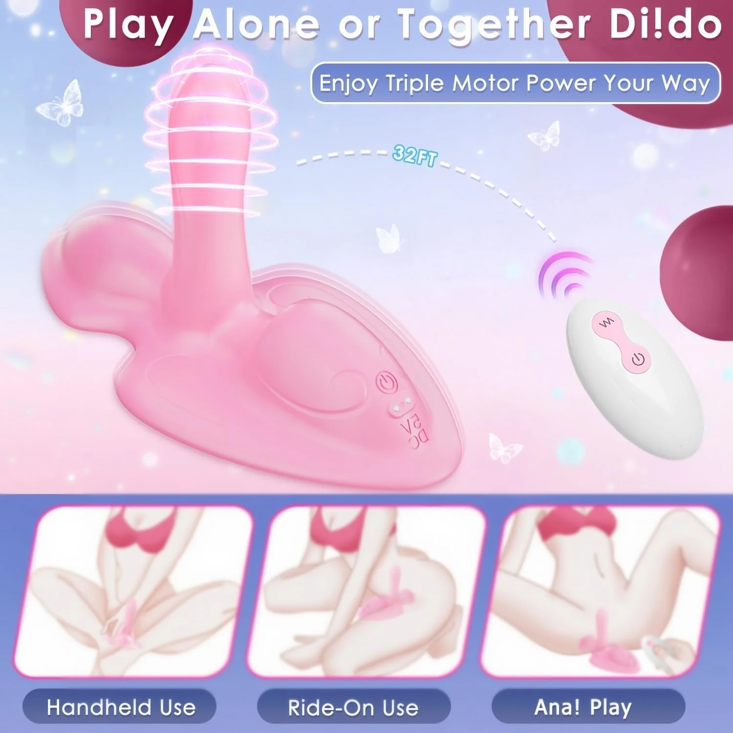 Sit & Ride Vibrator Dildo Sex Machine With Remote Control - Image 5