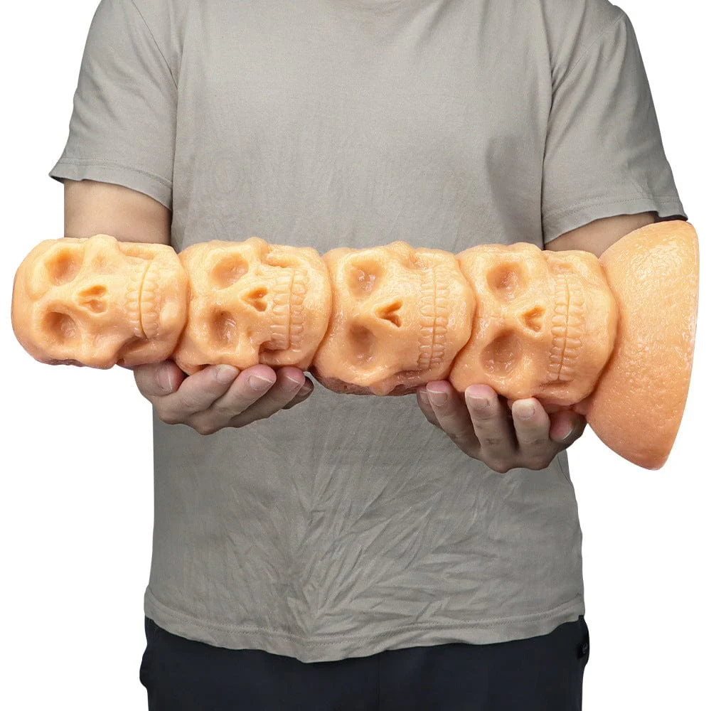 12.3 Inch Skull Giant Butt Plug Huge Dildo - Image 12