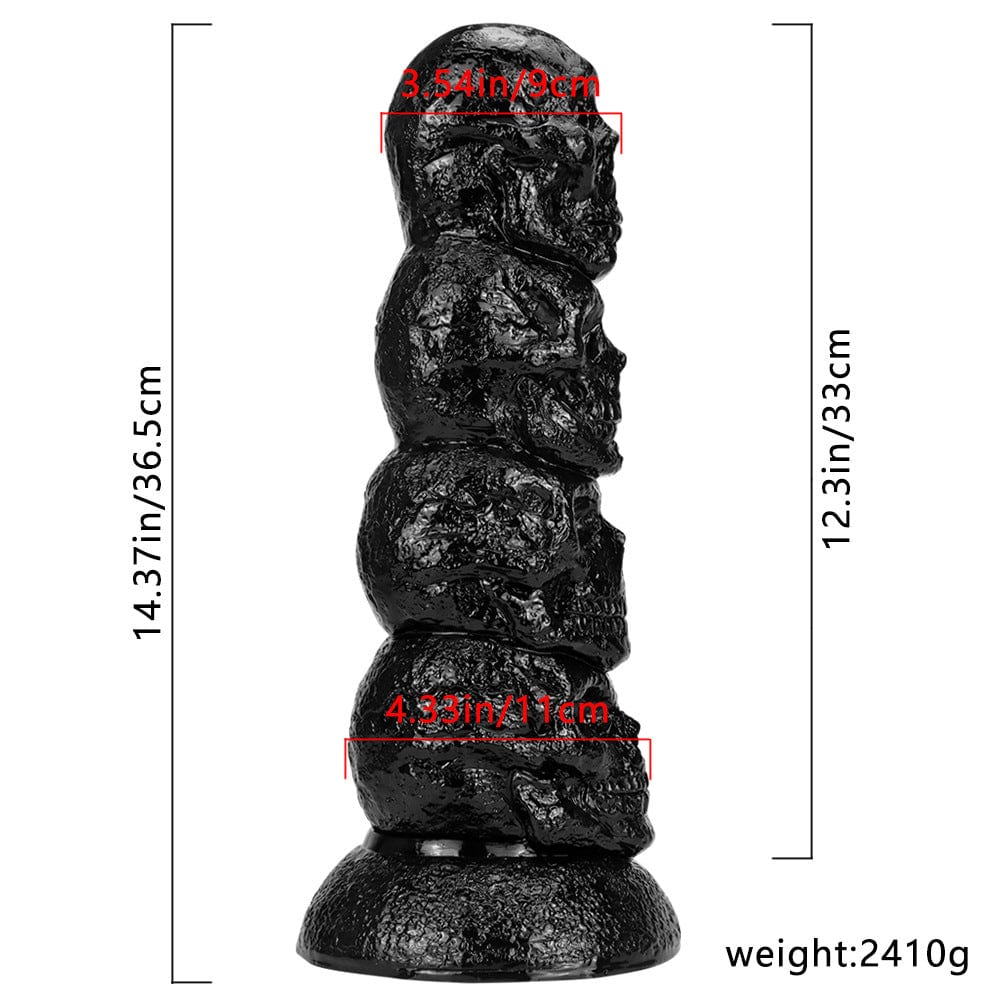 12.3 Inch Skull Giant Butt Plug Huge Dildo - Image 7