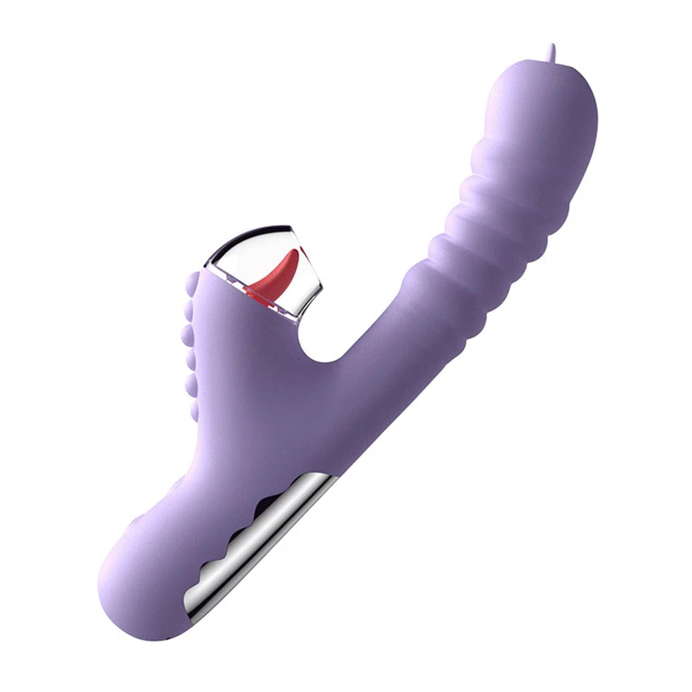 Small Dinosaur Vibrator Telescopic Tongue Sucking Clit Stimulation Vibrator - Image 12