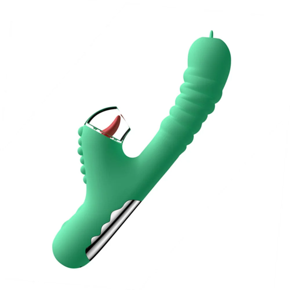 Small Dinosaur Vibrator Telescopic Tongue Sucking Clit Stimulation Vibrator - Image 13