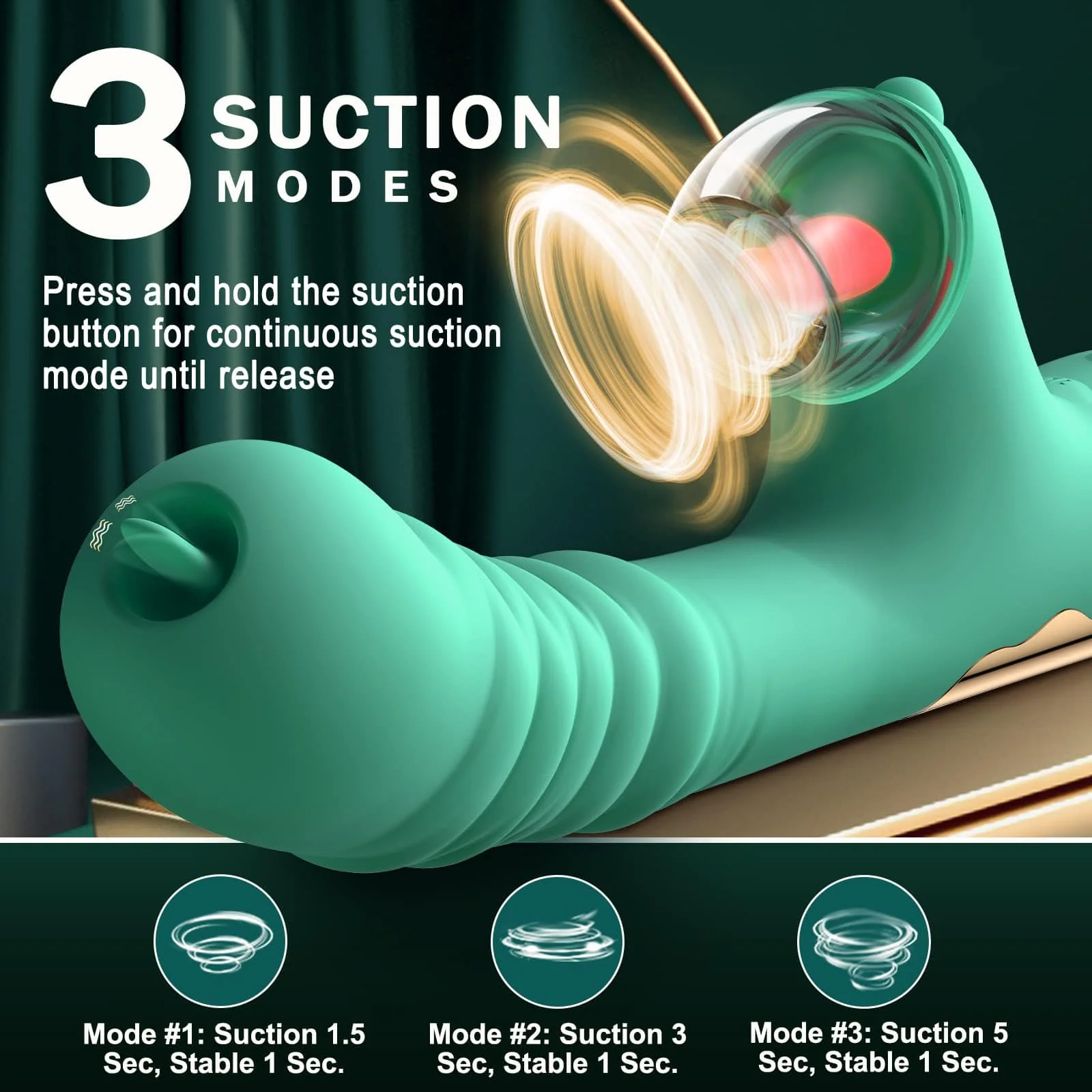 Small Dinosaur Vibrator Telescopic Tongue Sucking Clit Stimulation Vibrator - Image 4