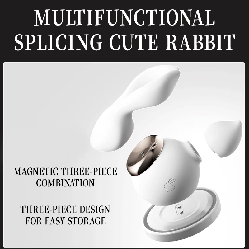 Split Rabbit Vibrating Clitoral Sucking Vibrator - Image 4