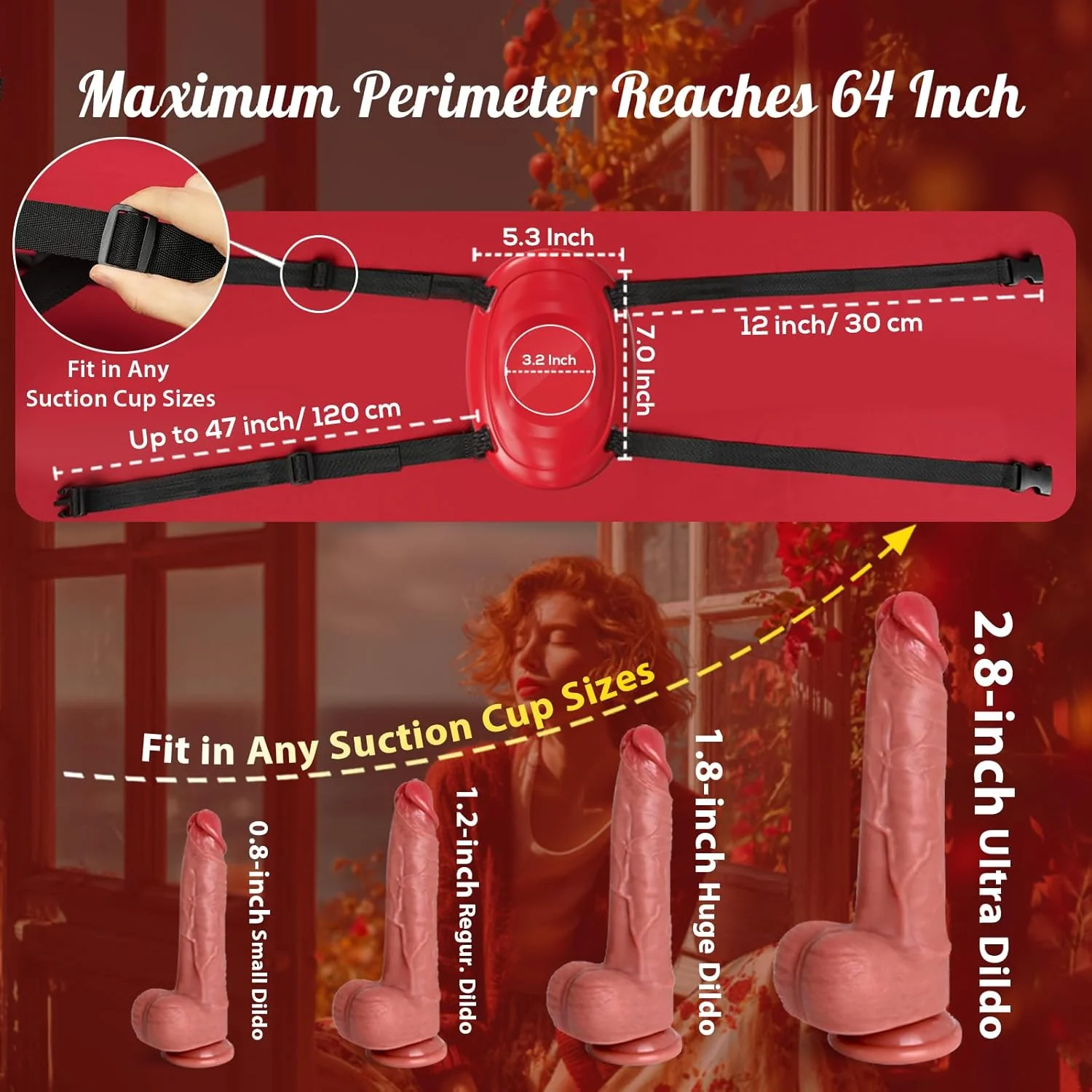 Strap On Dildo & Sex Saddle Machine Holder - Image 5