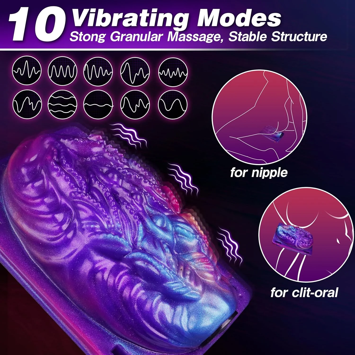 Strap On Monster Riding Vibrator Clit Stimulator - Image 2