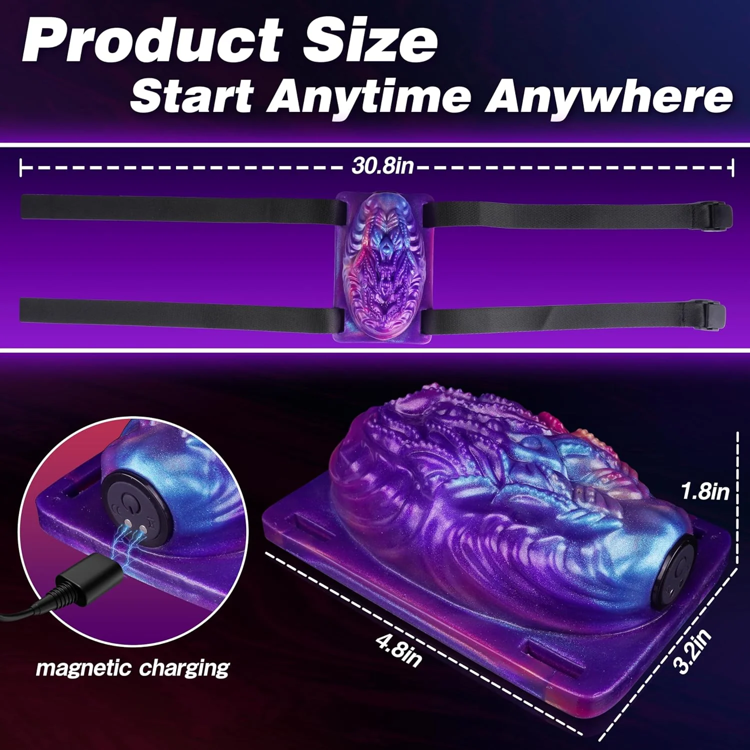 Strap On Monster Riding Vibrator Clit Stimulator - Image 4