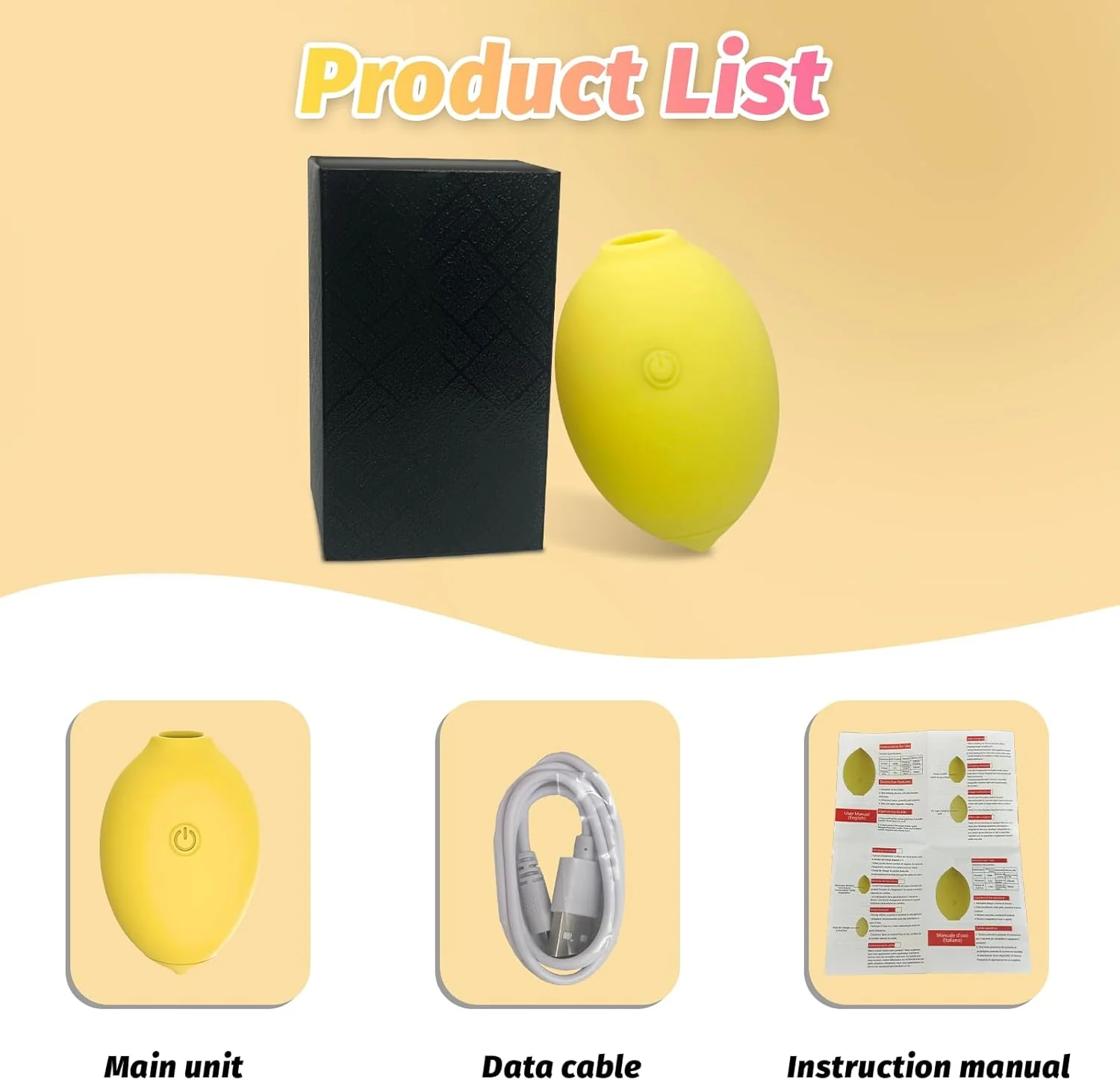 Sucker Clitoris Sucking And Licking G-point Massager Lemon Toy Sucker for Women - Image 5