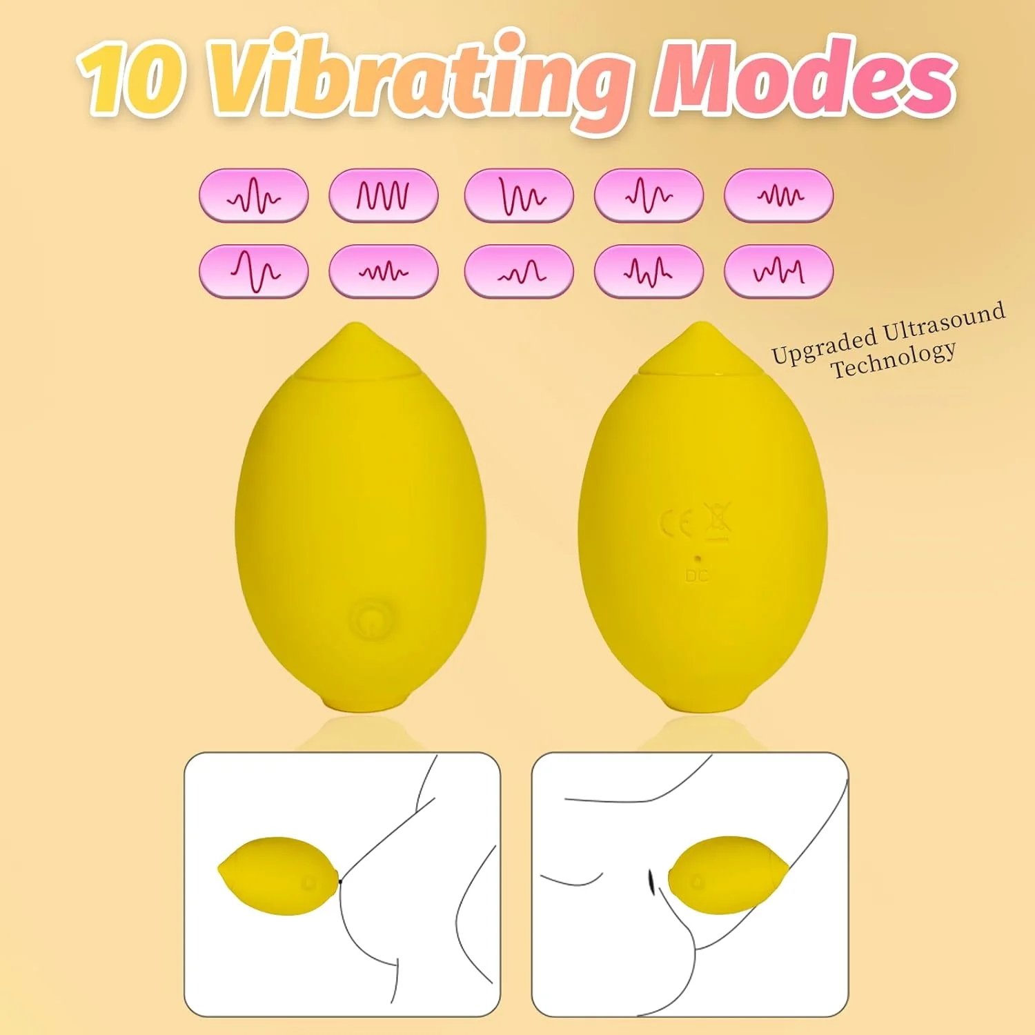 Sucker Clitoris Sucking And Licking G-point Massager Lemon Toy Sucker for Women - Image 7