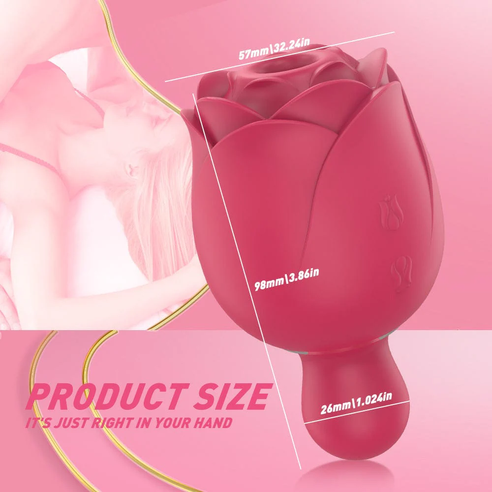 Sucking Tapping And Vibrating Rose Toy - Image 6