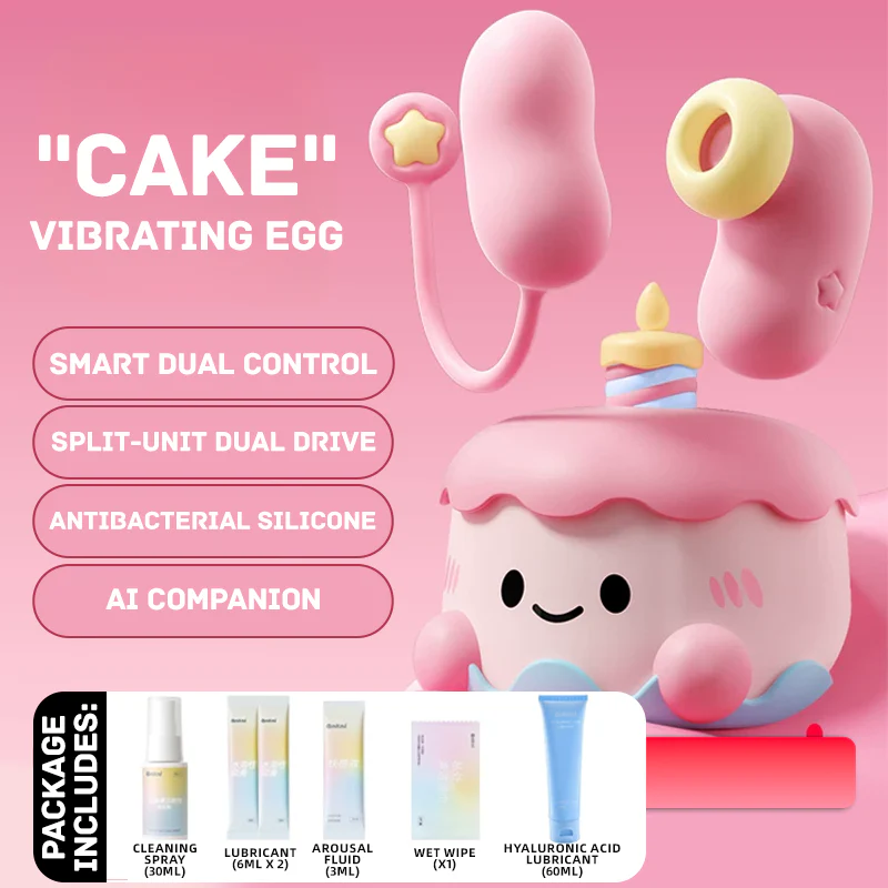 Sweetheart Cake Party App Remote Control Love Egg Suction Vibrator Set - Image 6