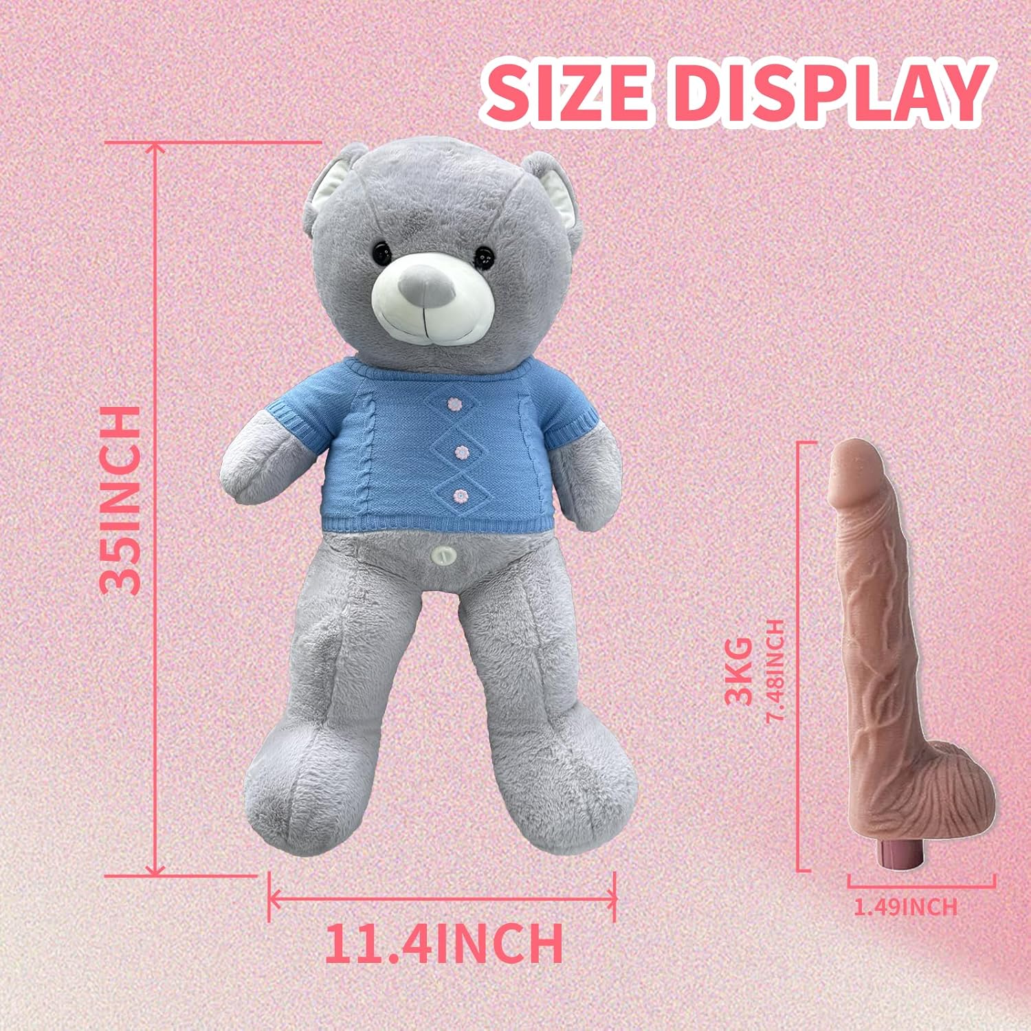 Teddy Bear Type Plush Sex Machine - Image 11