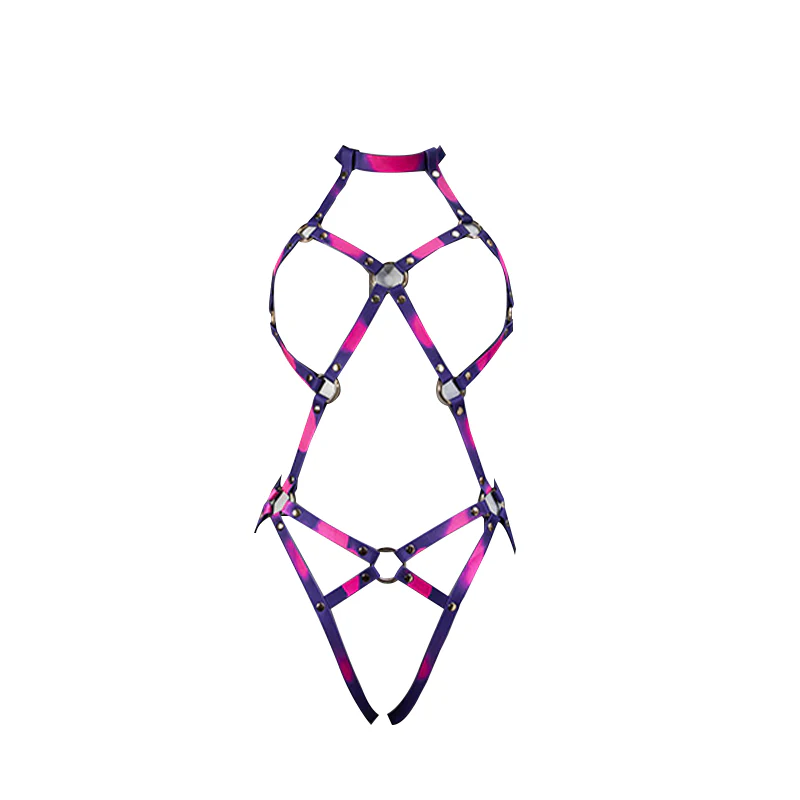Temperature-Sensitive Color Change BDSM Leather Bondage Suit With Handcuffs - Image 8