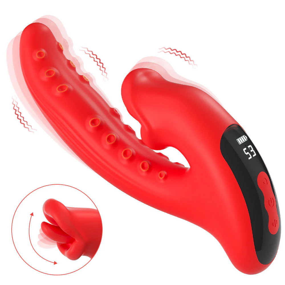 Tentacle Tongue Licking Double-headed G-spot Clitoris Vibrator