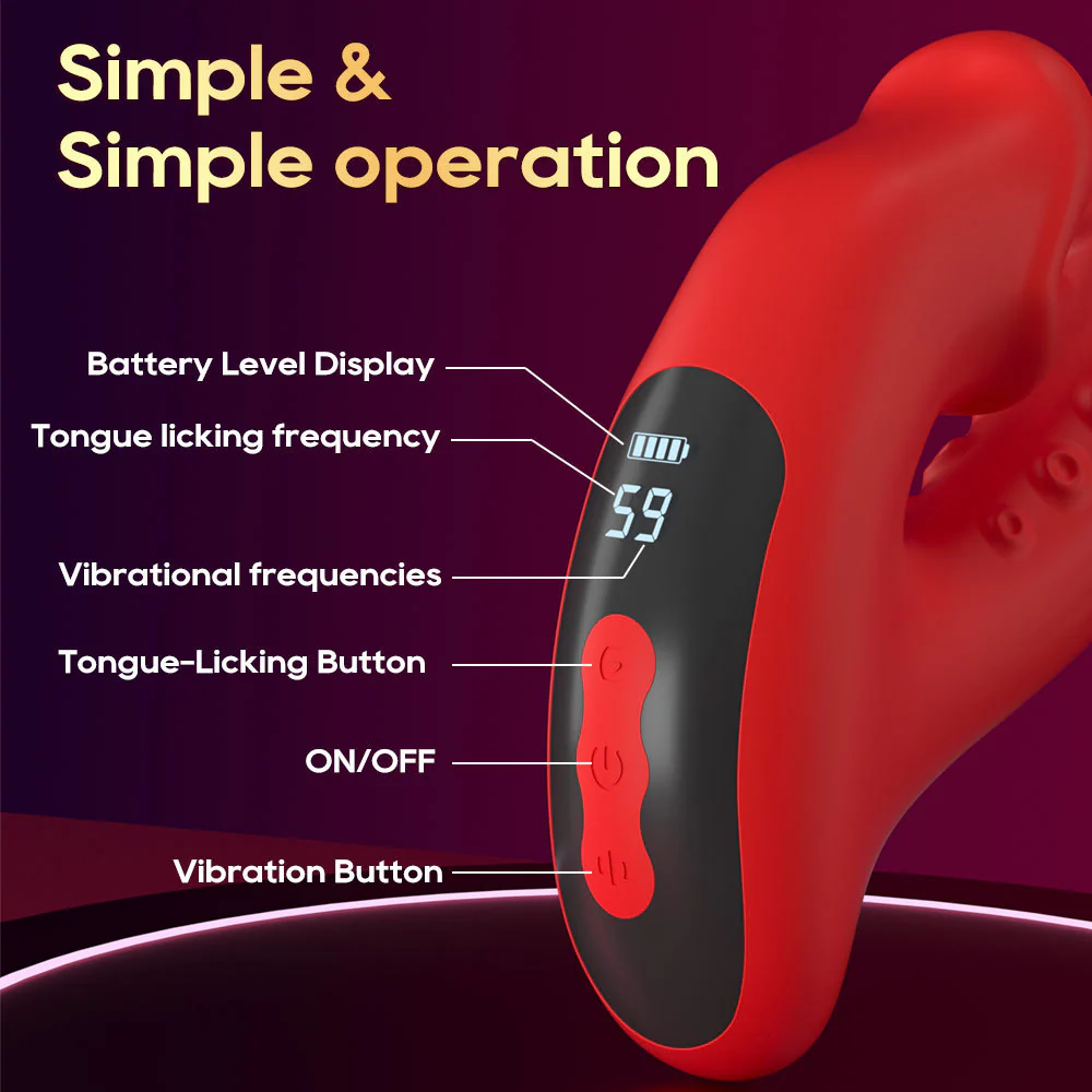Tentacle Tongue Licking Double-headed G-spot Clitoris Vibrator - Image 8