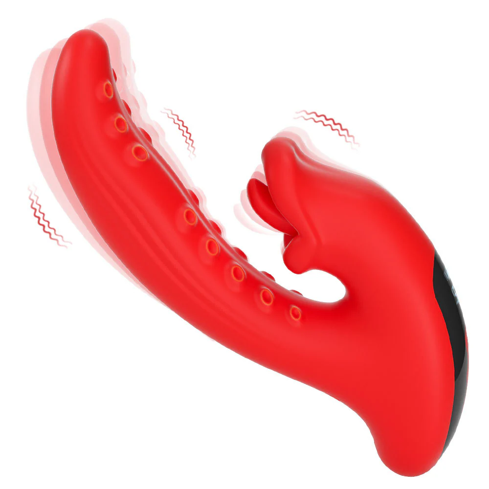 Tentacle Tongue Licking Double-headed G-spot Clitoris Vibrator - Image 9