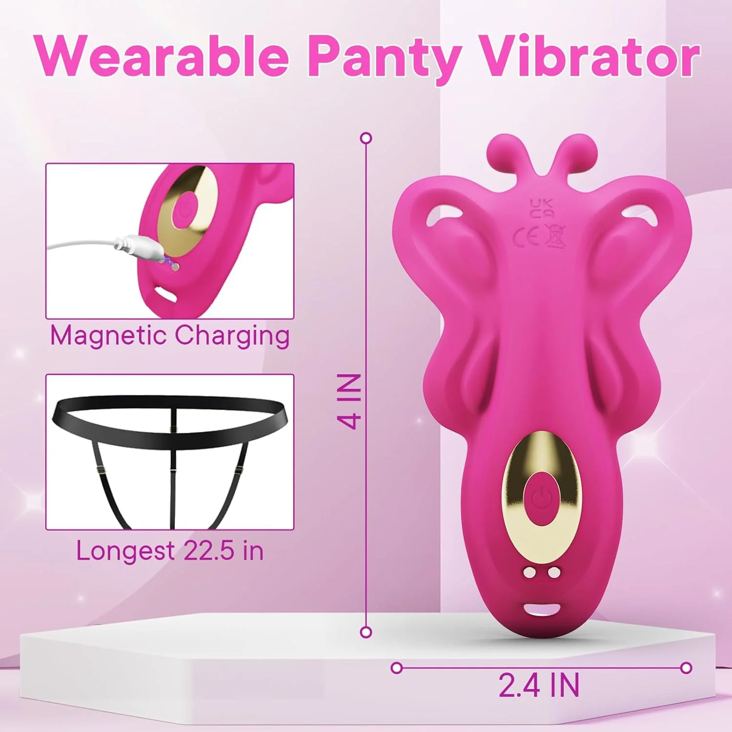 Thong Butterfly Panty Wearable Vibrator Mini Discreet Sex Toys for Women - Image 6